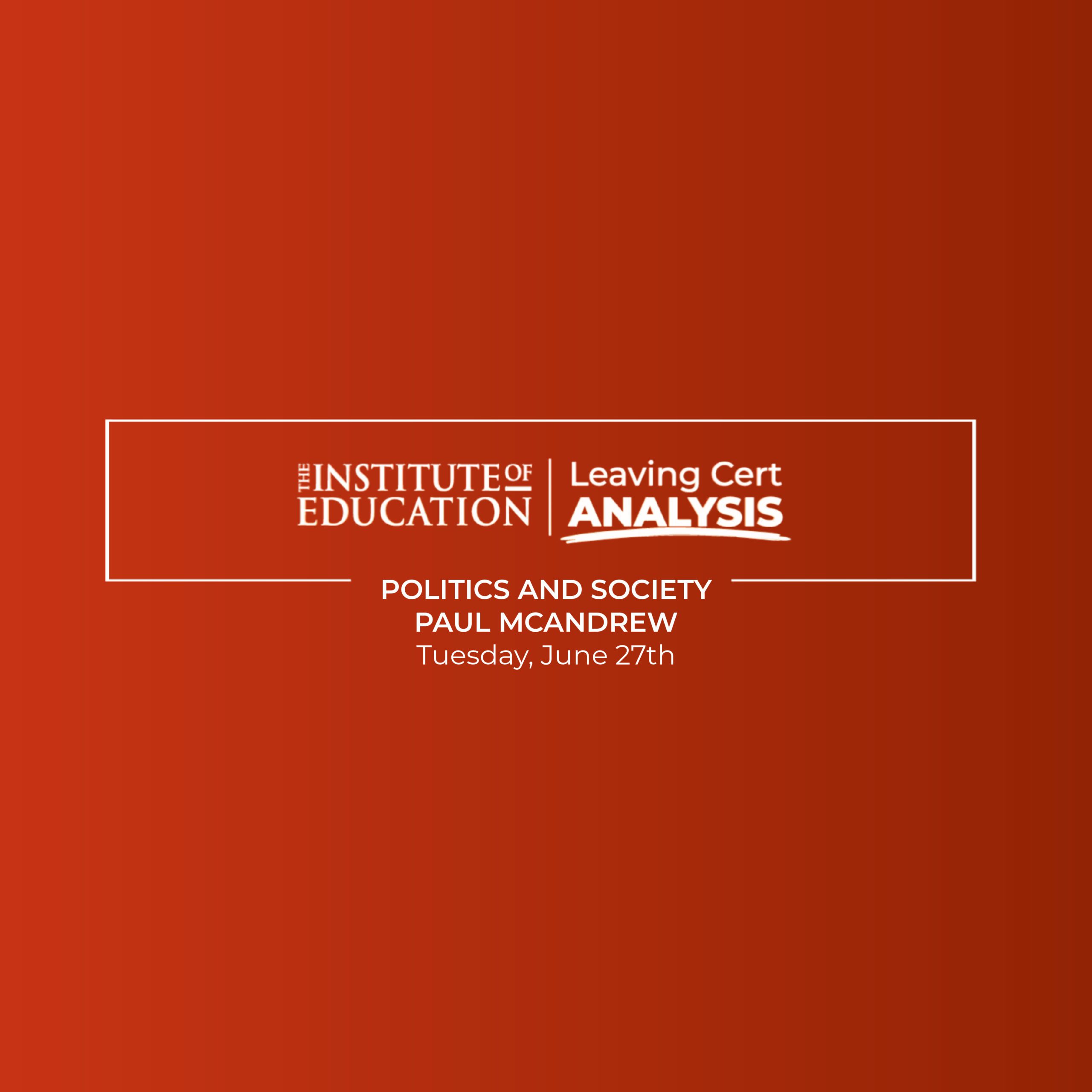 LC Pol & Soc H Analysis 2023