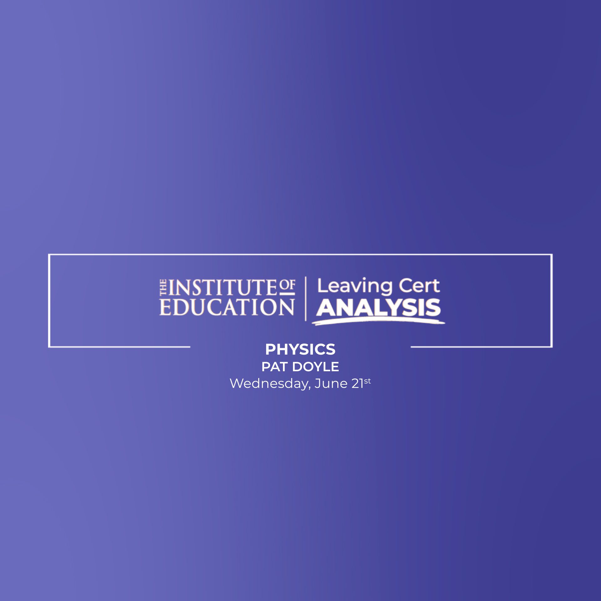 LC Physics H Analysis 2023