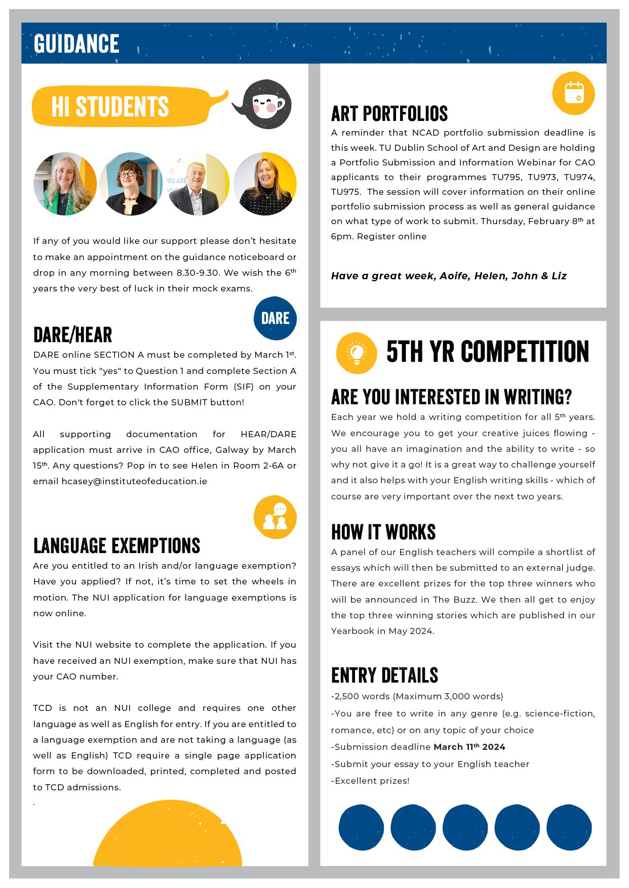 The Buzz newsletter at the 91��Ƭ�� Dublin