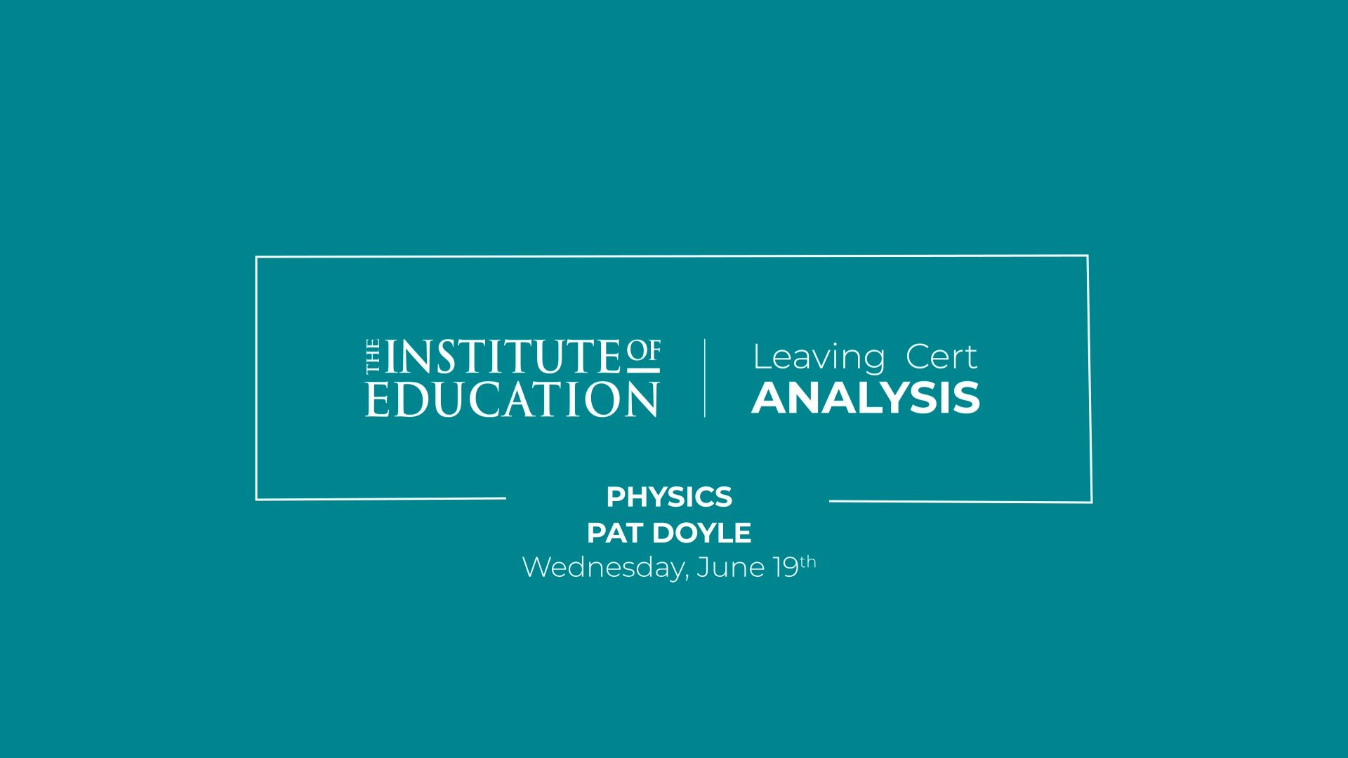 Leaving Certificate Physics (H) Review
