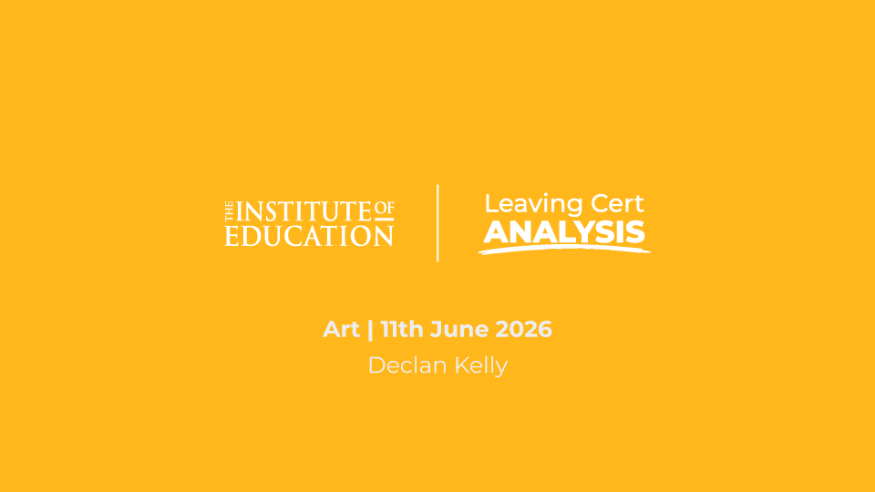 Art, Visual Studies (H) Leaving Cert Analysis