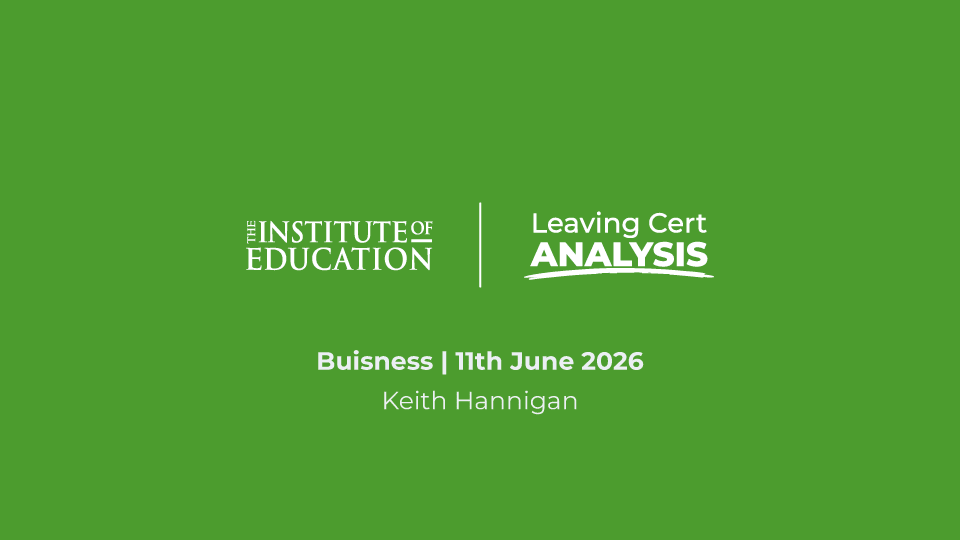 Business (H) Leaving Cert Analysis