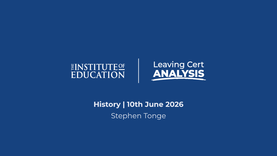 History (H) Leaving Cert Analysis