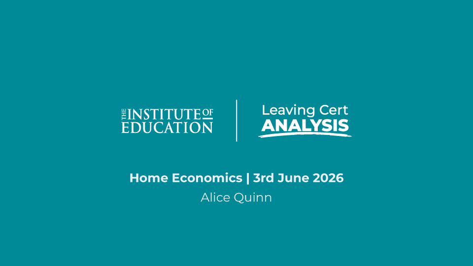Leaving Certificate 2026 Home Economics Analysis